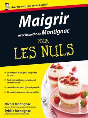 cover image of Maigrir avec la méthode Montignac Pour les Nuls